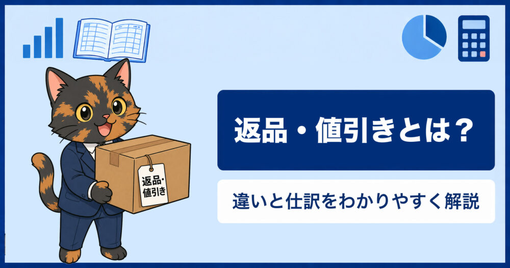返品・値引きとは？違いと仕訳をわかりやすく解説